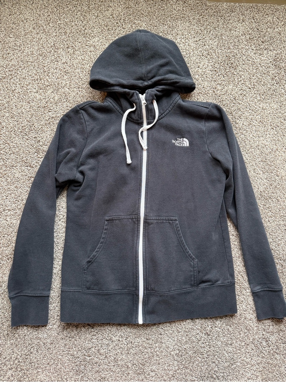 The North Face Black and White Women's Zip Hoodie